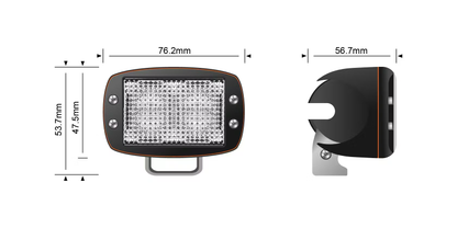 10W Mini V2 - Flood Light -Amber (1500K) - Stedi LEDMINI-10W-AMBER