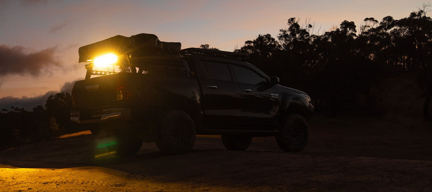 Micro V2 – 26" | Flood Light (48 Led – Amber) - Stedi LEDMICRO-72W-AMBER