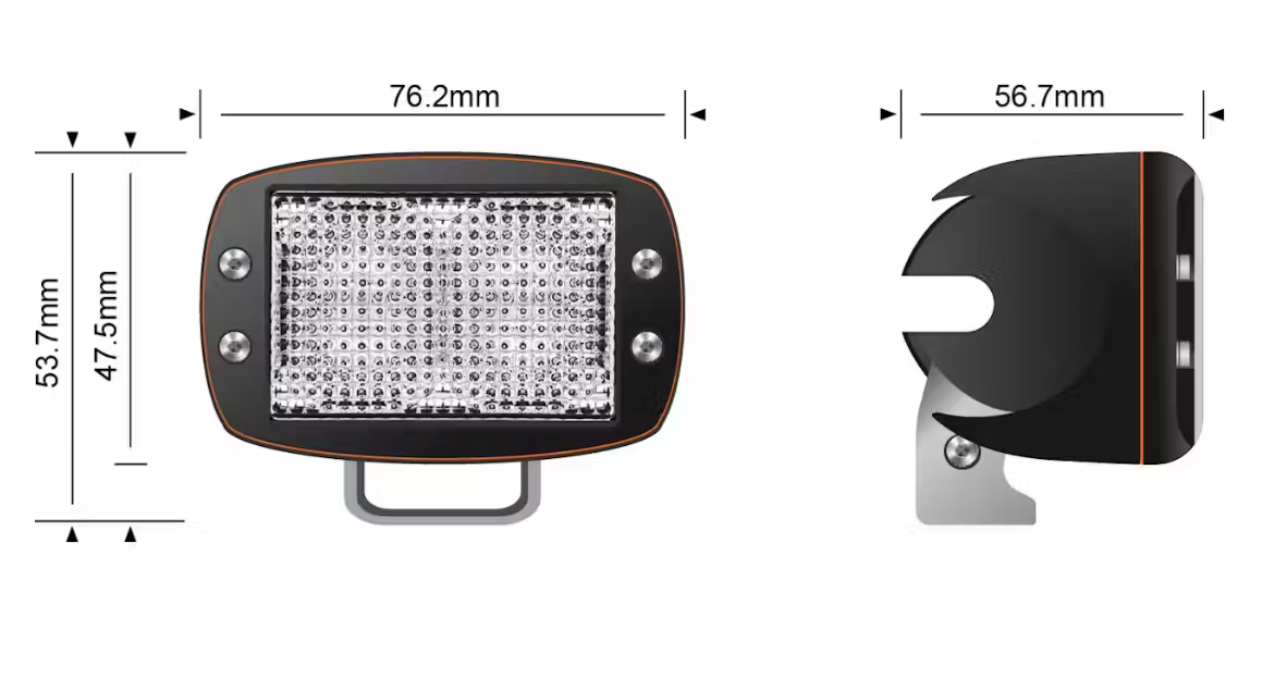 10W Mini V2 - Marine White Diffused-Red (650NM) - Stedi ST-07-10W-312