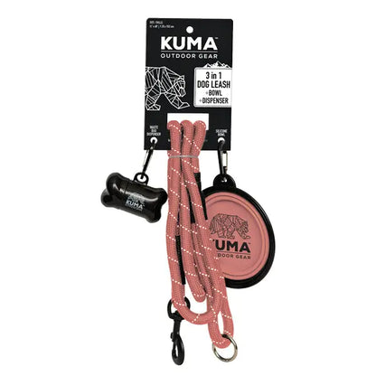 3 in 1 Dog Leash- Kuma 857-KM-31DL-RB KUMA OUTDOOR GEAR