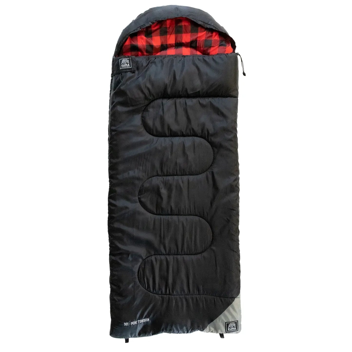Mini Tonquin Sleeping Bag - Black/Red - Kuma 301-KM-MTSB-BR KUMA OUTDOOR GEAR