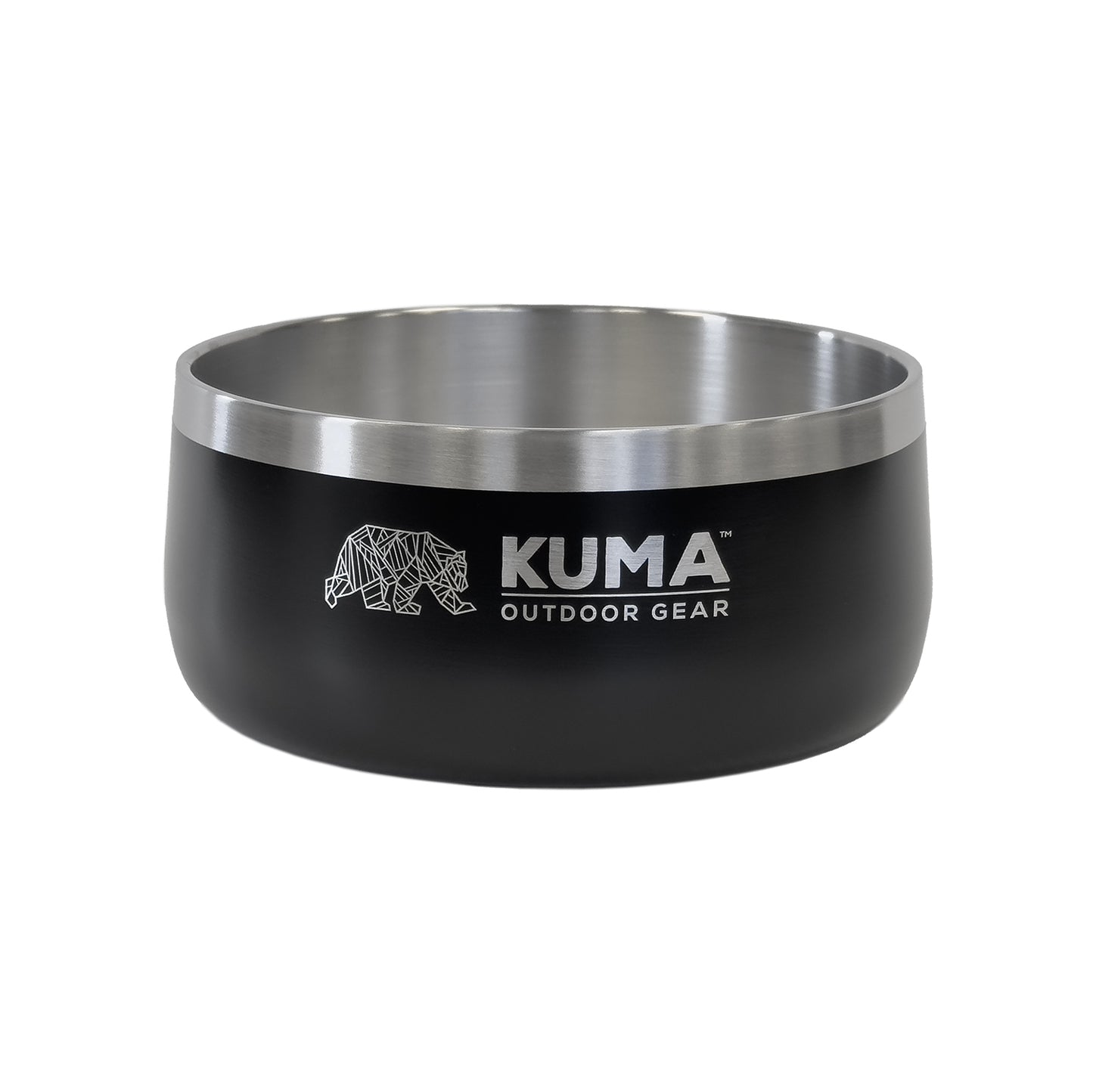 Stainless Steel Dog Bowl- Kuma 201-KM-SSDB-BK
